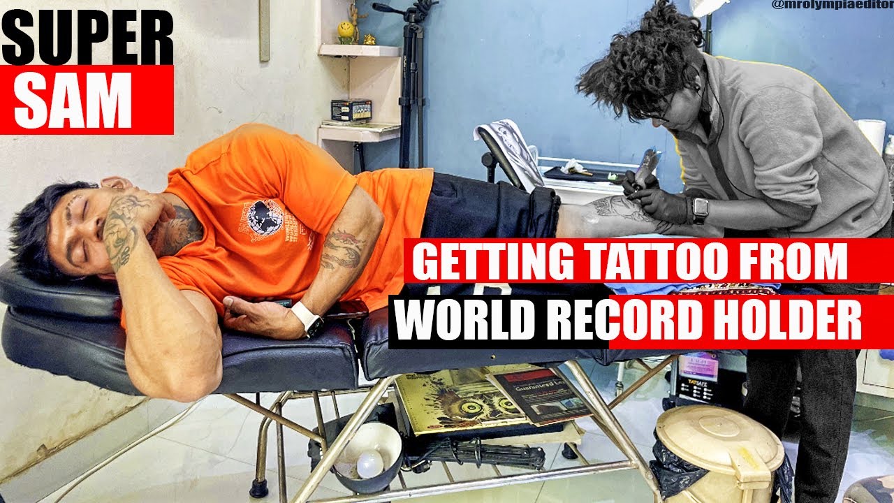 NEW TATTOO | SUPERSAM | WORLD RECORD HOLDER | IFBBPRO | FASTEST TATTOO ARTIST | NISHANT BANSAL