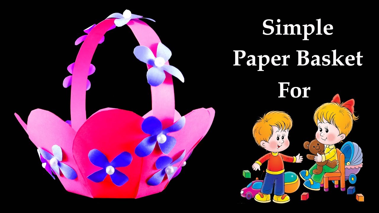 How to Make a Simple and Beautiful Paper Basket - Very Easy