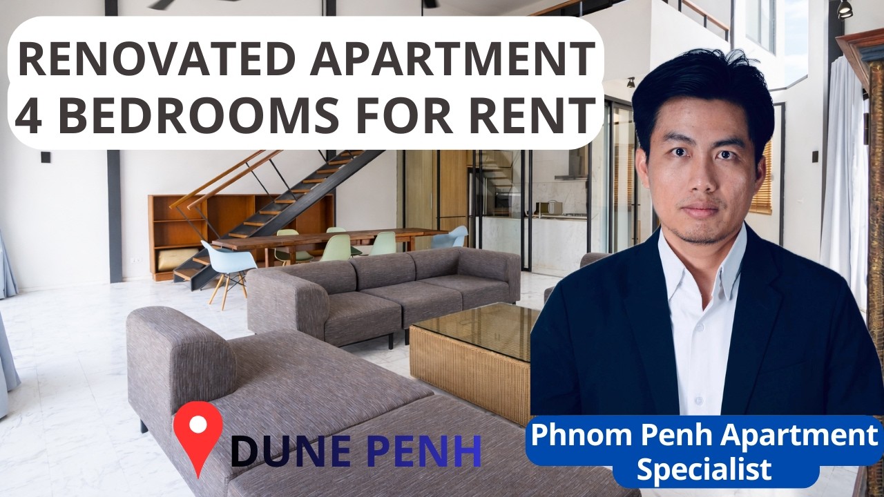 N4516168 - 4 Bedrooms Renovated Apartment For Rent in Dune Penh