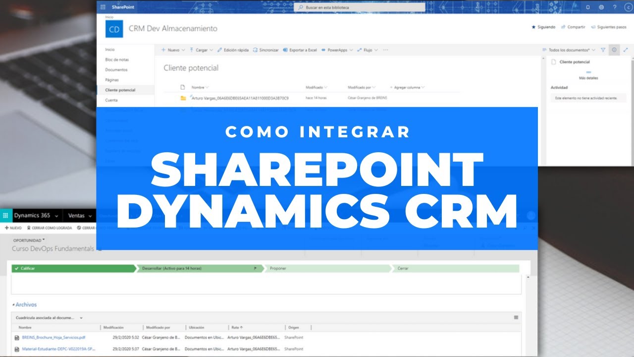 Como Integrar Sharepoint a Dynamics CRM Paso a Paso BREINS - 02 CRM Sin Complicaciones