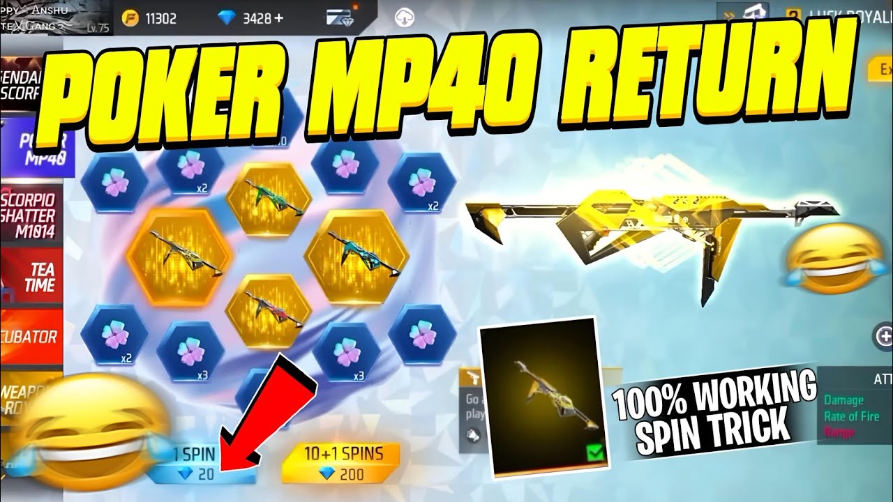 POKER MP40 RETURN| FREE FAIR NEW EVENT| FF NEW EVENT| MP 40 RING EVENT| ROYAL FLUSH MP40| POKER MP40