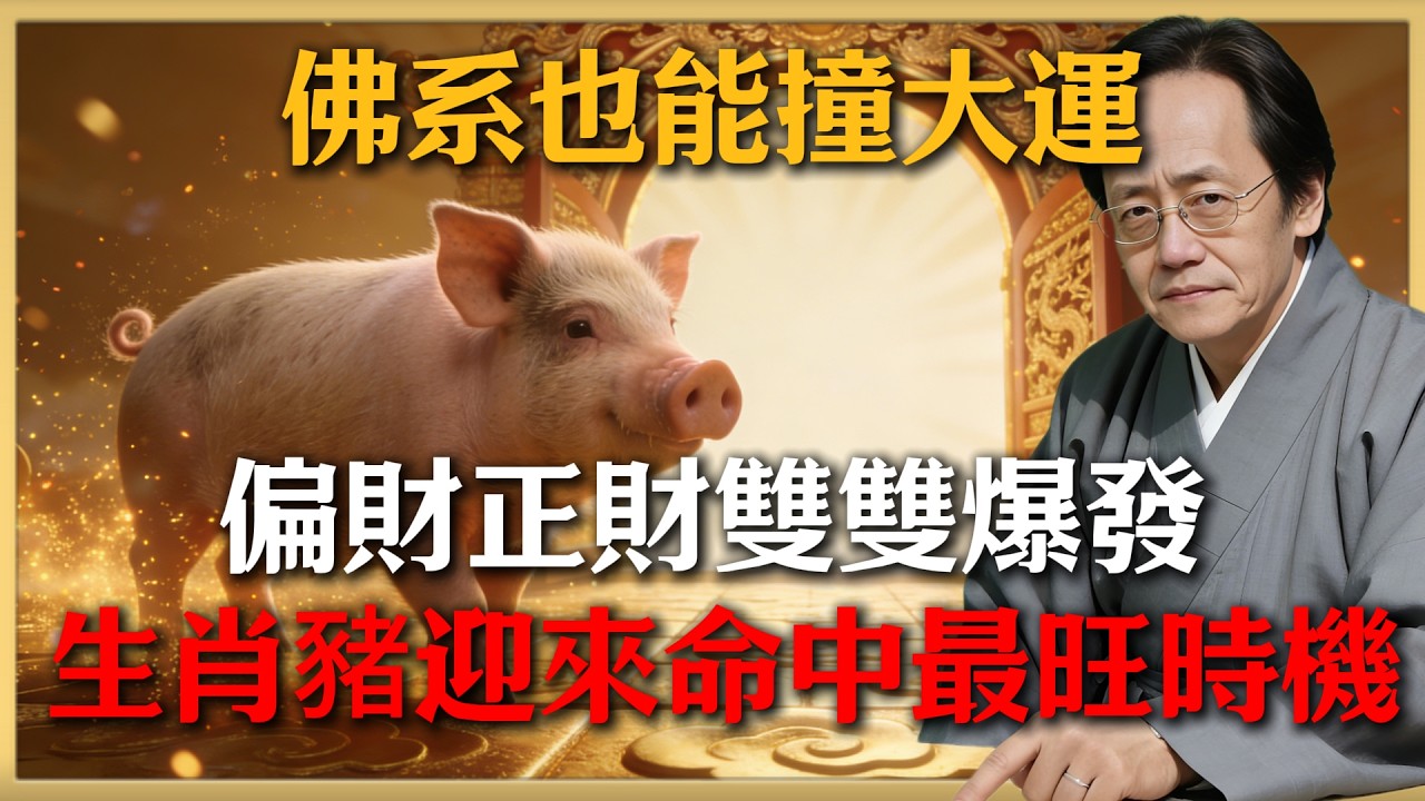 佛系也能撞大運！生肖豬：伸出手！即刻進入命中“聚寶盆”時間，財氣沖天，順風順水！#倪海廈 #命理 #生肖 #運勢
