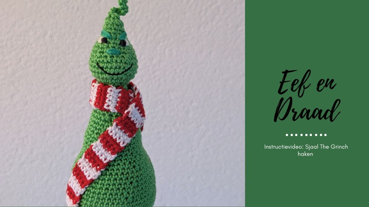 Instructievideo Sjaal haken The Grinch