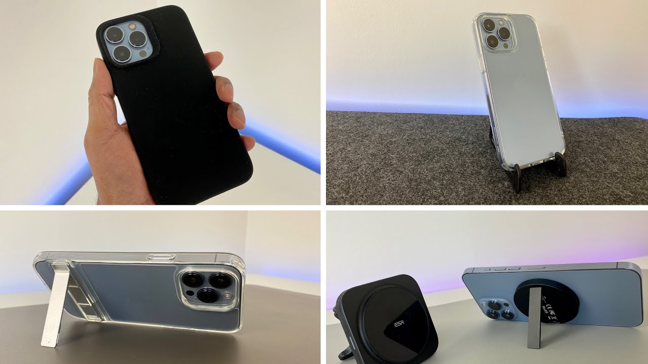 ESR Gear Cloud Soft Case , Clear Case with KickStand & HaloLock Accessories for iPhone 13 Series