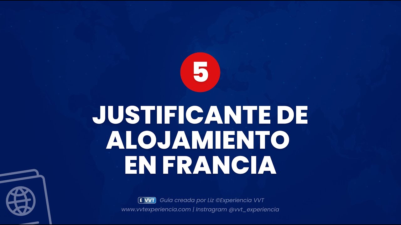 🏨 Justificante de Alojamiento | Guía Paso a Paso #VVTFrancia
