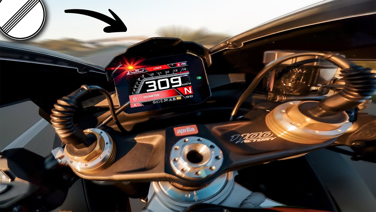 APRILIA RSV4 1100 FACTORY | ACCELERATION + TOP SPEED 🔥 0-300 KM/H - PURE SOUND