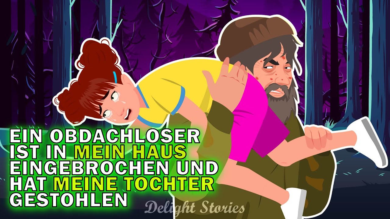 Ich sah einen lahmen Obdachlosen, der meine Tochter irgendwohin zum Hangar schleppte