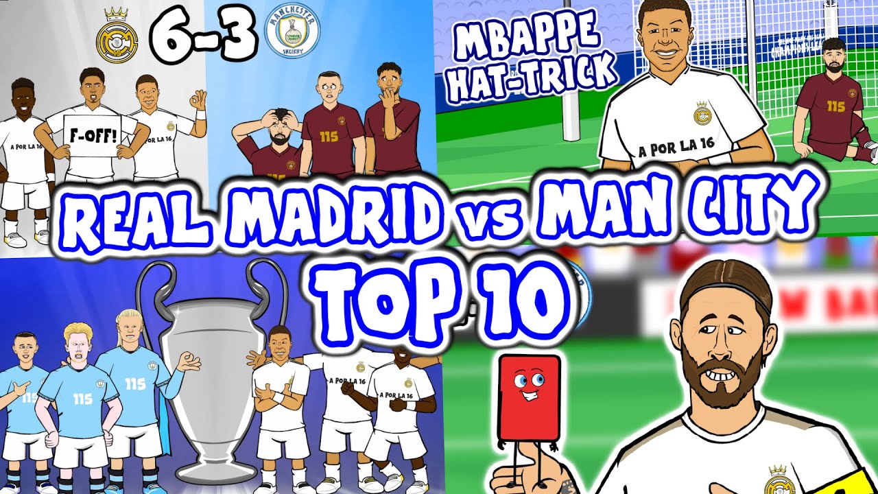 Top 10 Real Madrid vs Man City matches⚽
