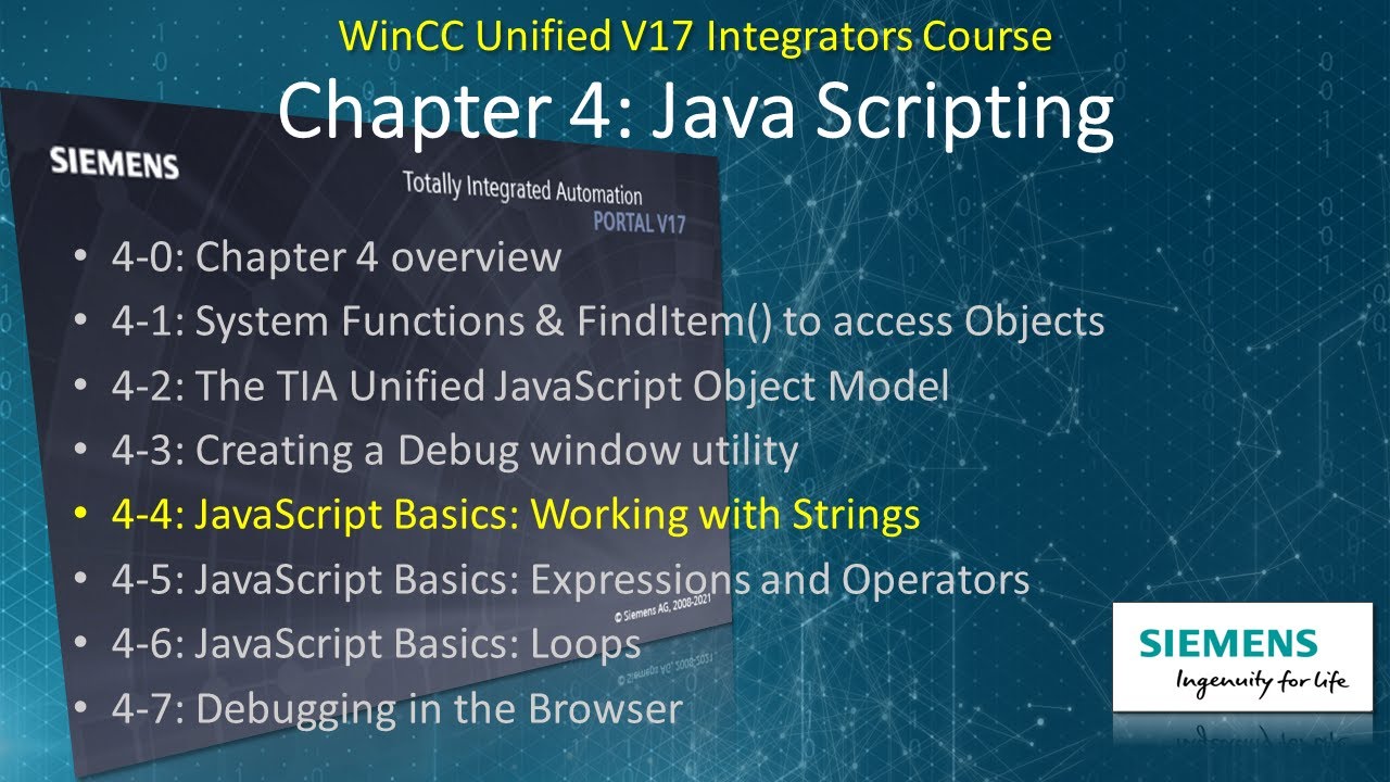 WinCC Unified v17 # 13: Работа со строками в JavaScript 🧶#WinCCGURU
