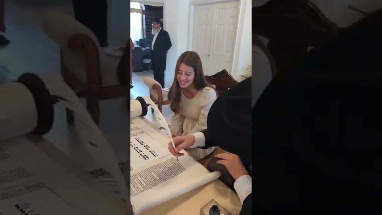 celebrating the completion of a new Torah scroll #torah#chabad #jewishlife