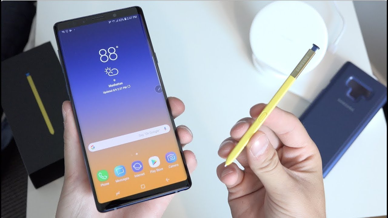 فتح صندوق جالكسي نوت 9 | Unboxing Galaxy NOTE 9