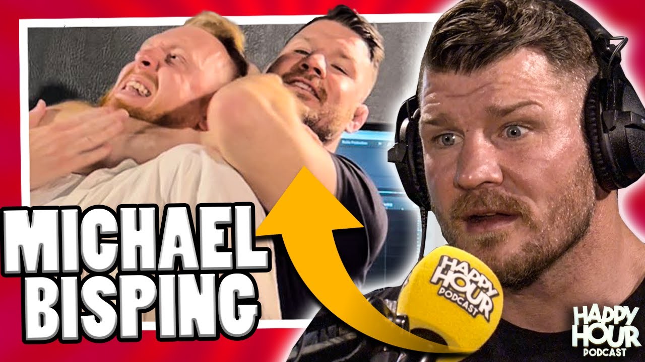 UFC Champion Michael Bisping Puts Interviewer In Chokehold!