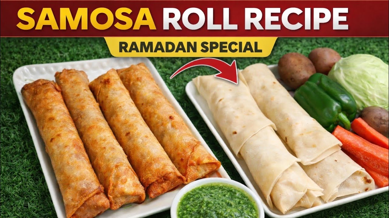 Chicken Roll Recipe By Cooking With Lubna || Samosa Recipe  || Ramdan Special