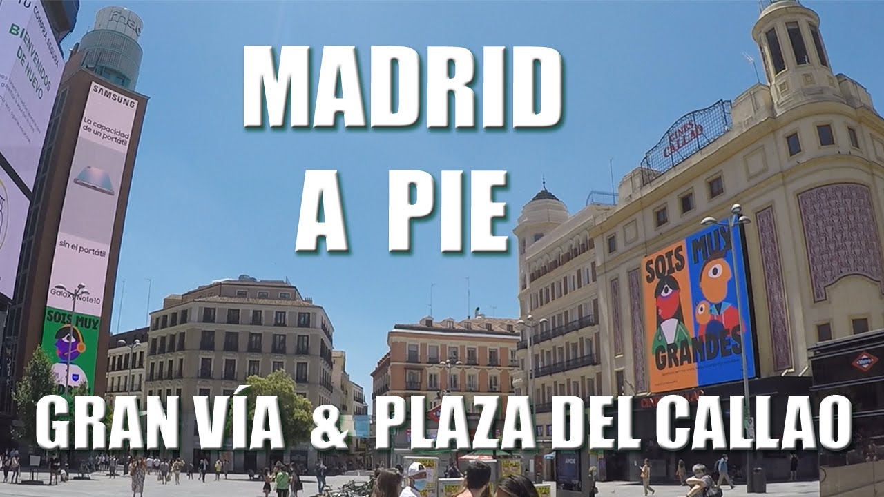 🚶GRAN VÍA & PLAZA del CALLAO🏙️Madrid