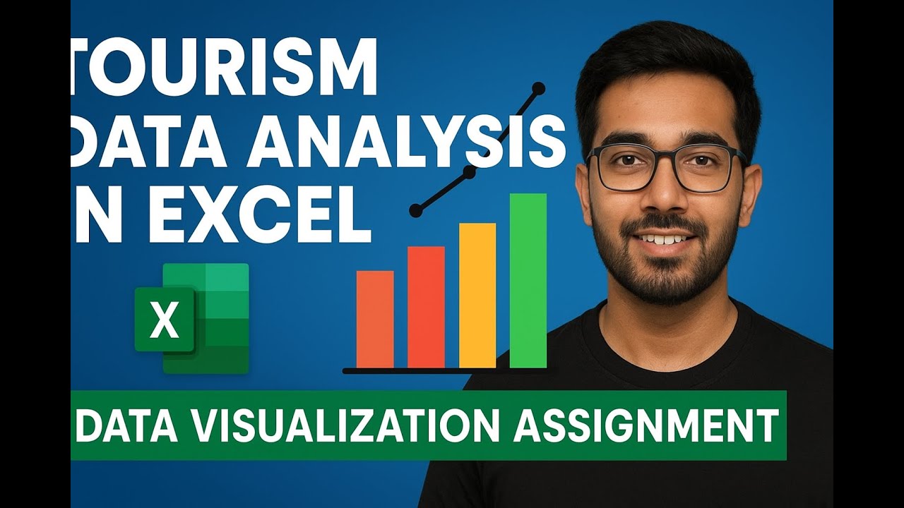 Tourism Data Analysis in Excel | Data Visualization Assignment | Pivot Table, Charts & Goal Seek