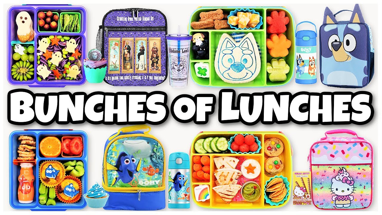 Making Disney's HAUNTED MANSION & BLUEY Themed Lunches 👻 Fun & Easy Lunch Ideas