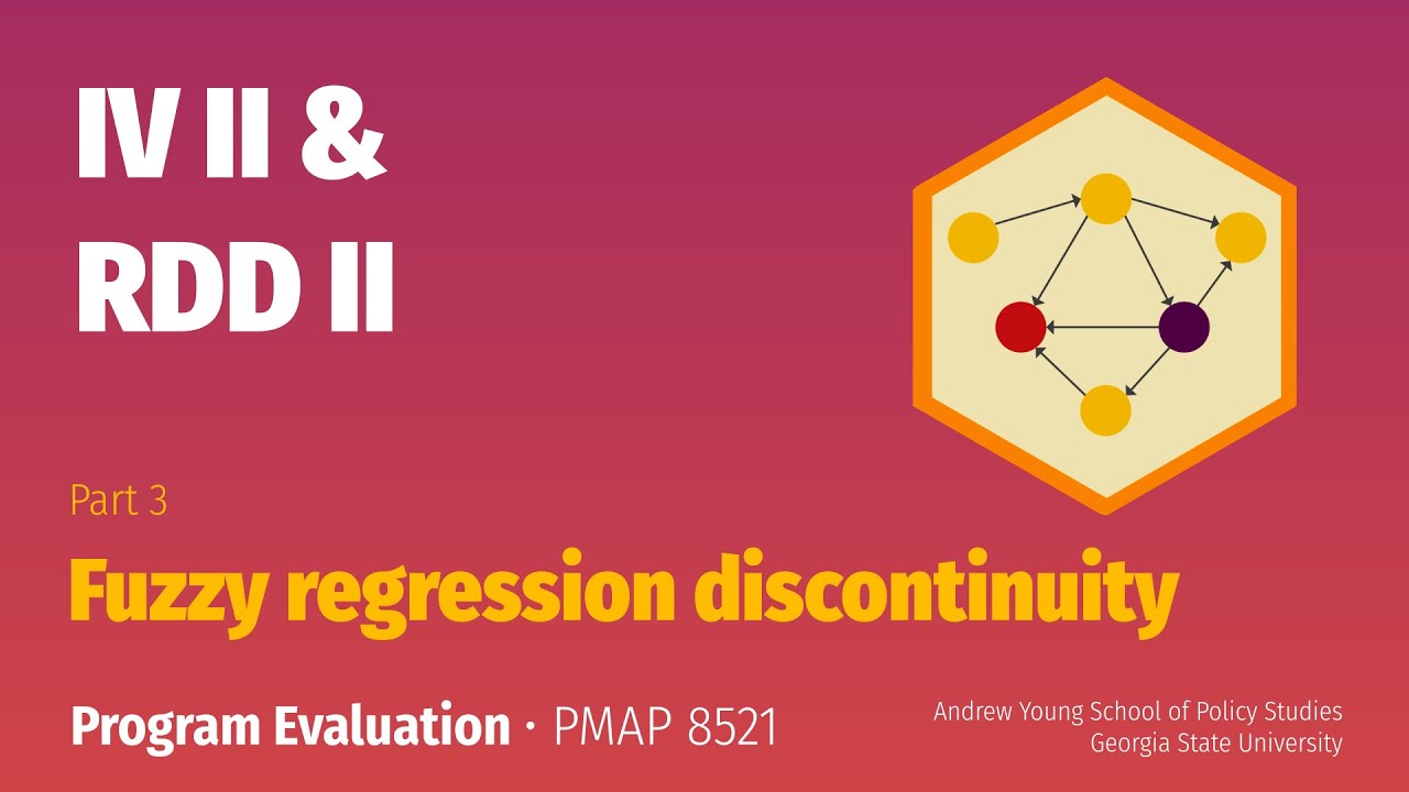 PMAP 8521 • (12) IV II + RDD II: (3) Fuzzy regression discontinuity