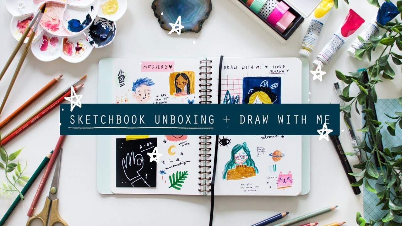 MOSSERY SKETCHBOOK UNBOXING + DRAW WITH ME • StudioSilvana