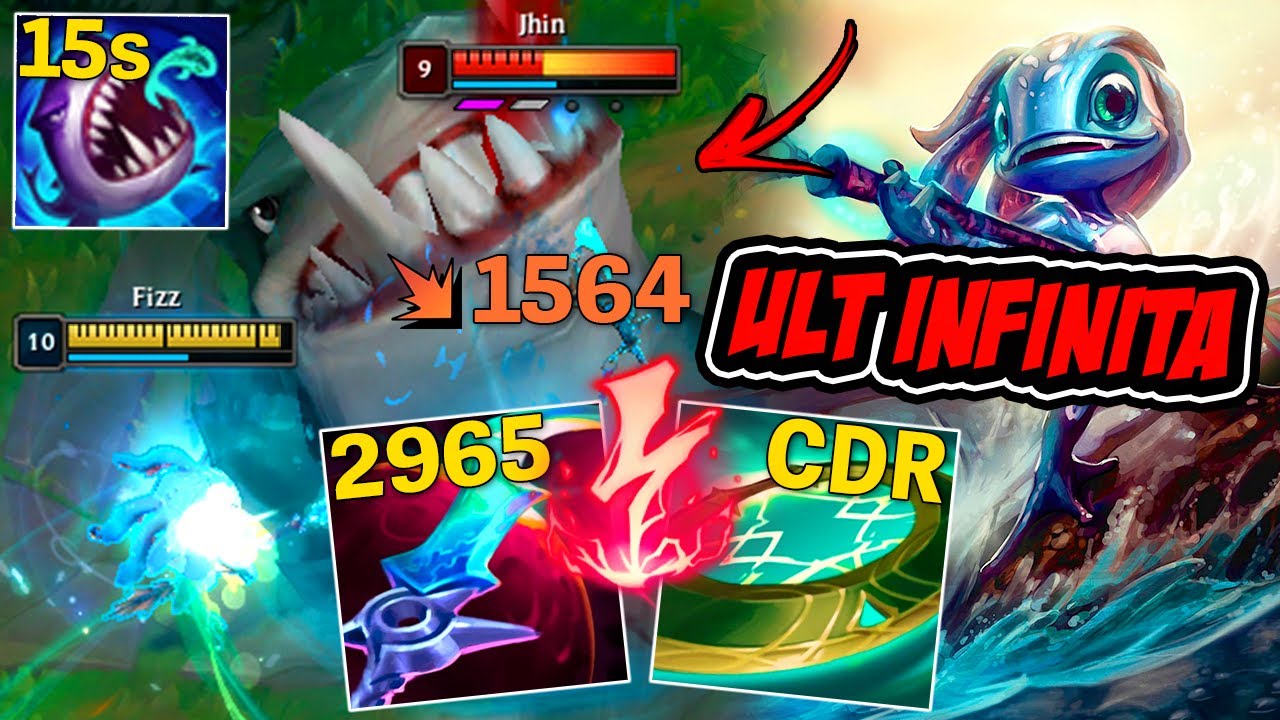 FIZZ AD LETALIDADE COM TUBARÃO A CADA 15 SEGUNDOS !! - LEAGUE OF LEGENDS