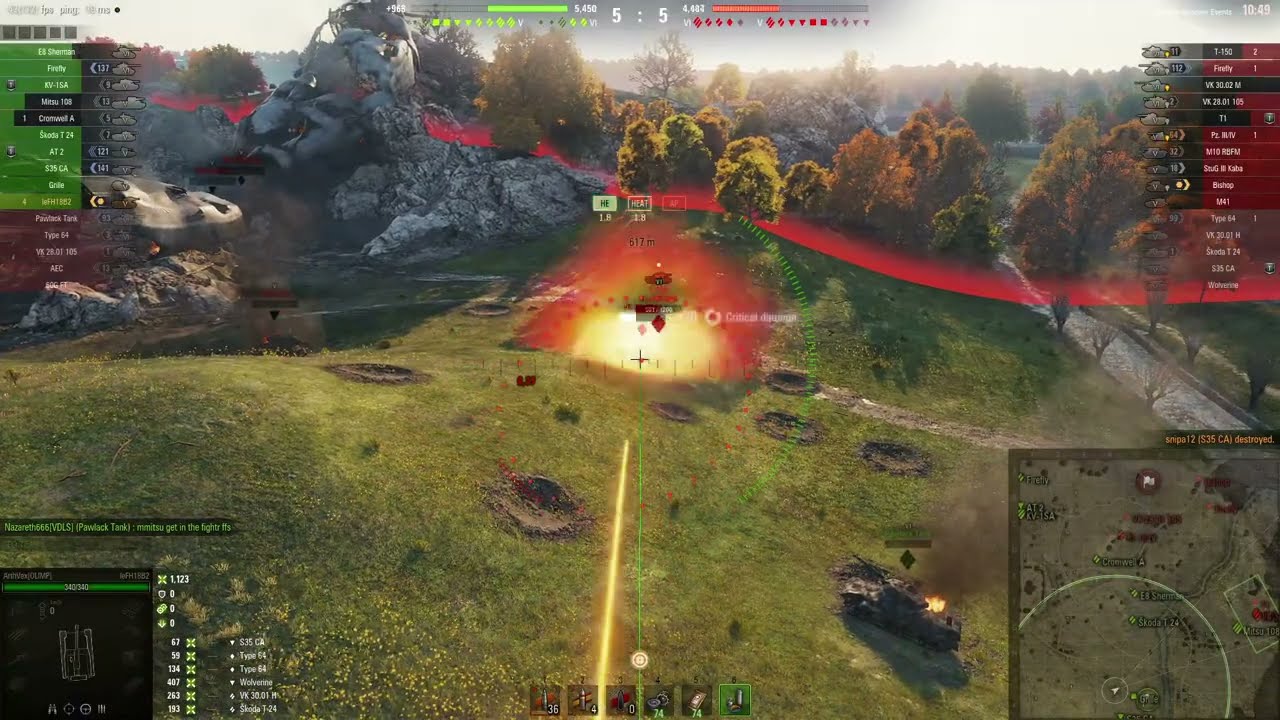 WOT - leFH18B2 KMT 10 KILLS REPLAY - World Of Tanks