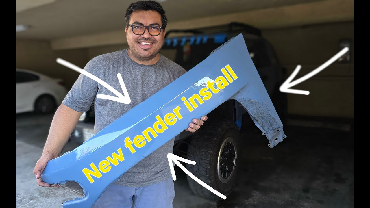 Toyota FJ TRD Fender Install!!! #toyotafjcruiser #fjcruiser #foryou #toyotafj #diy #fender #install