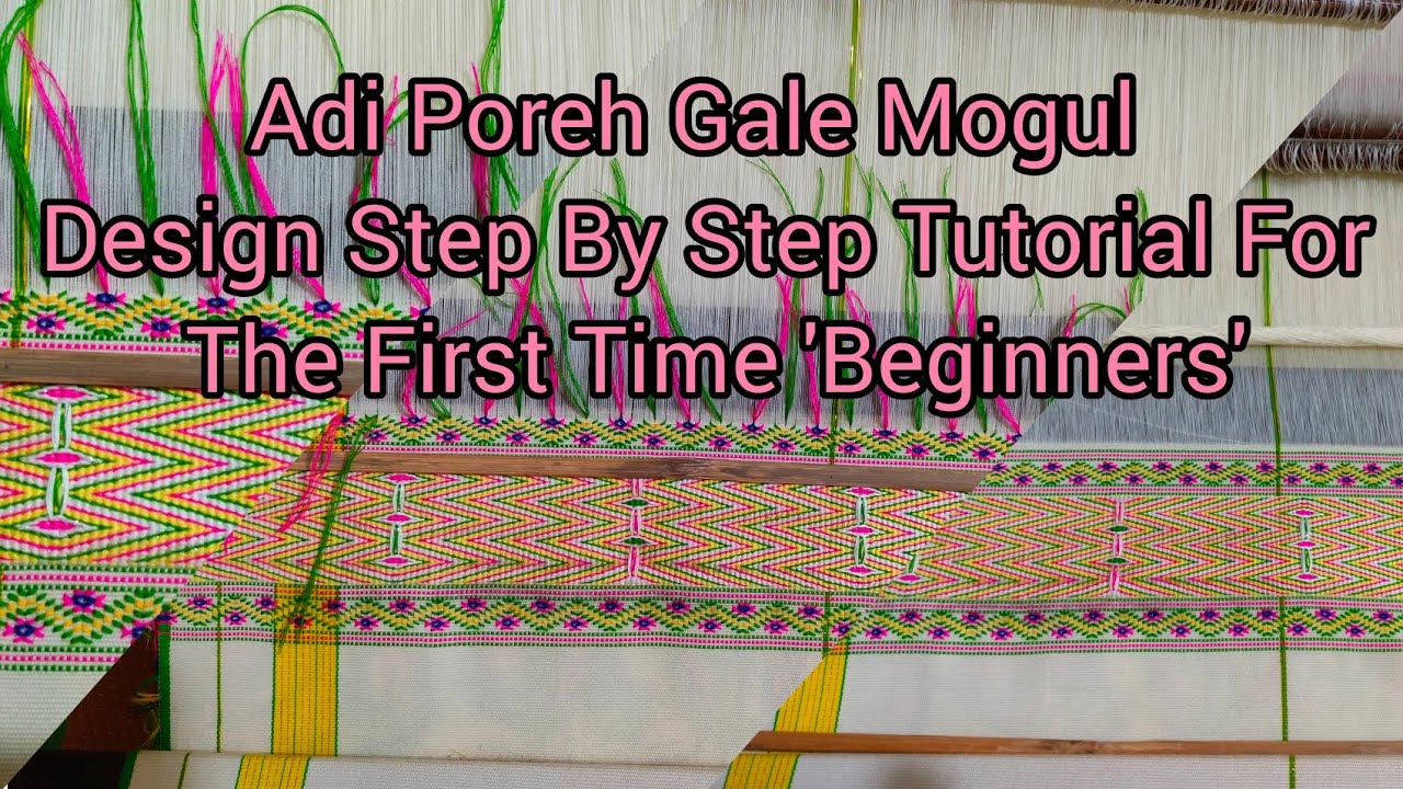 Adi Poreh Gale Mogul Design Step By Step Tutorial For The First Time Beginners|| Off-White Colour ||