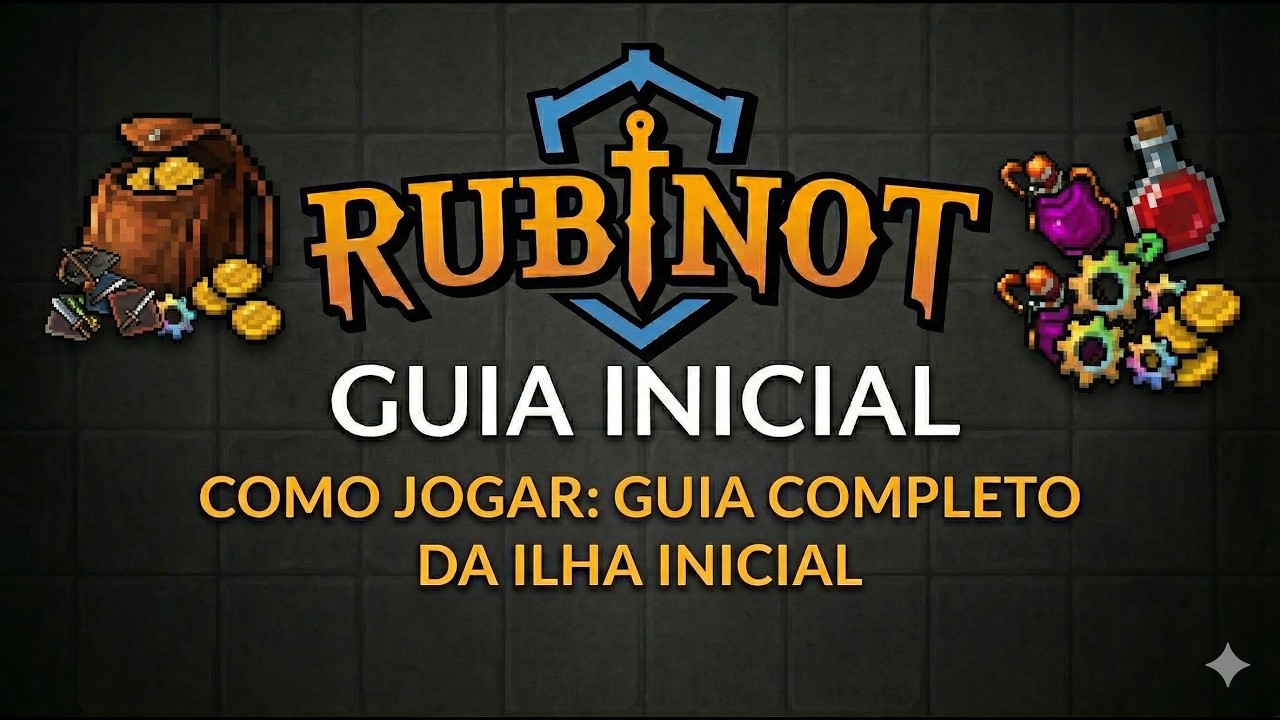 COMO JOGAR RUBINOT: Guia Completo da Ilha Inicial (Aprenda a Atacar, pegar Loot e Treinar)
