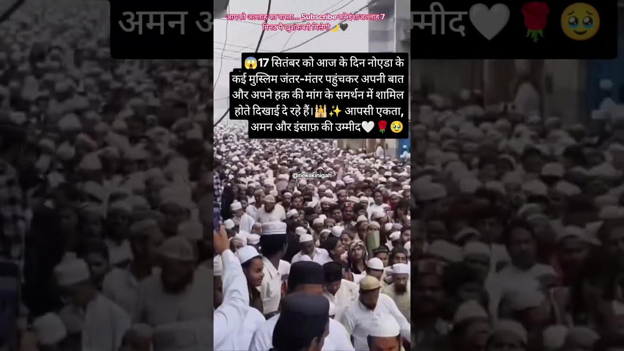 😱जंतर-मंतर पर अपनी बात रखने पहुंचे लोग 🤲#JantarMantar#Aman#Insaf#Ekta#allah#islam#protest#muslim