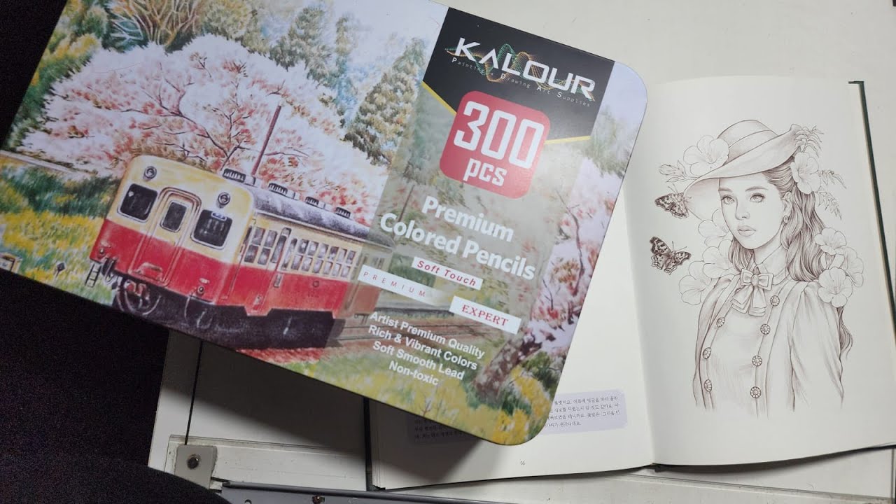 🔴 LIVE -  PRIMEIRAS IMPRESSÕES LÁPIS DE COR KALOUR 300 CORES COLORINDO LANA GREEN