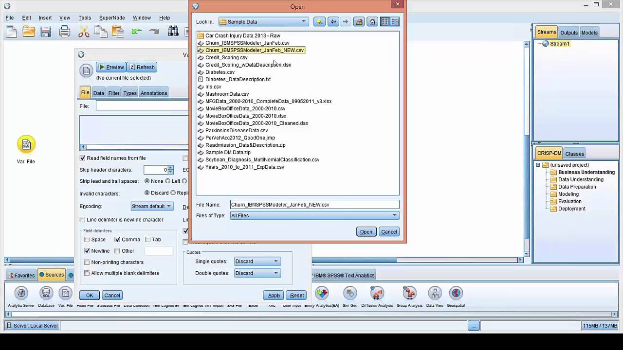 IBM SPSS Modeler Demonstration