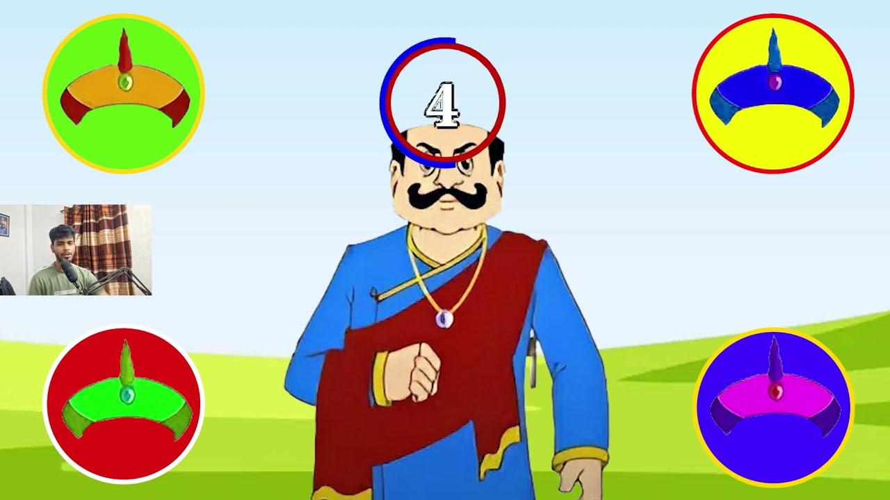 রাজার টুপি কোনটা?  চ্যালেঞ্জ 😳 | Gopal Bhar Bangla Puzzle | Episode 8