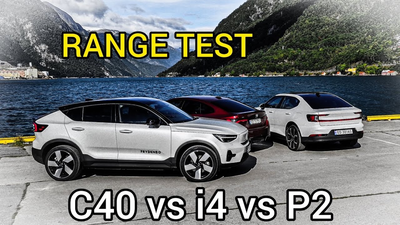 Electric battle 😎 C40 vs P2 vs i4 Shocking results! #C40 #P2 #i4 