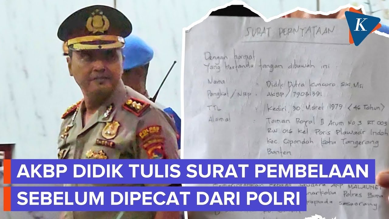 Lewat Surat Pembelaan, AKBP Didik Tegaskan Tak Pernah Minta Uang ke Bandar Narkoba