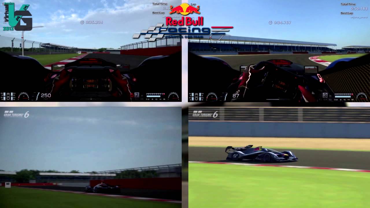 Gran Turismo 6 - Red Bull X2014 Fan Car VS Standard Car@Silverstone (Multi-View)