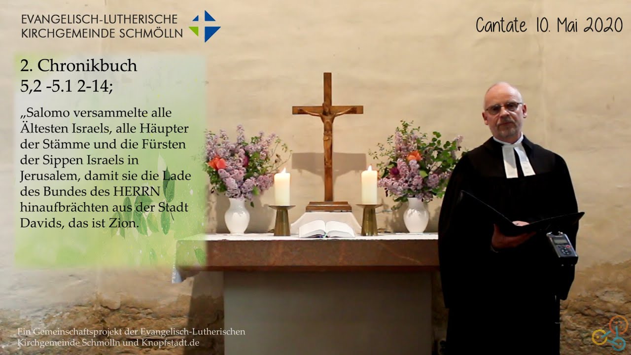 Andacht f&uuml;r Sonntag, Cantate 10. Mai 2020 - Knopfstadt.de #gemeinsamstark