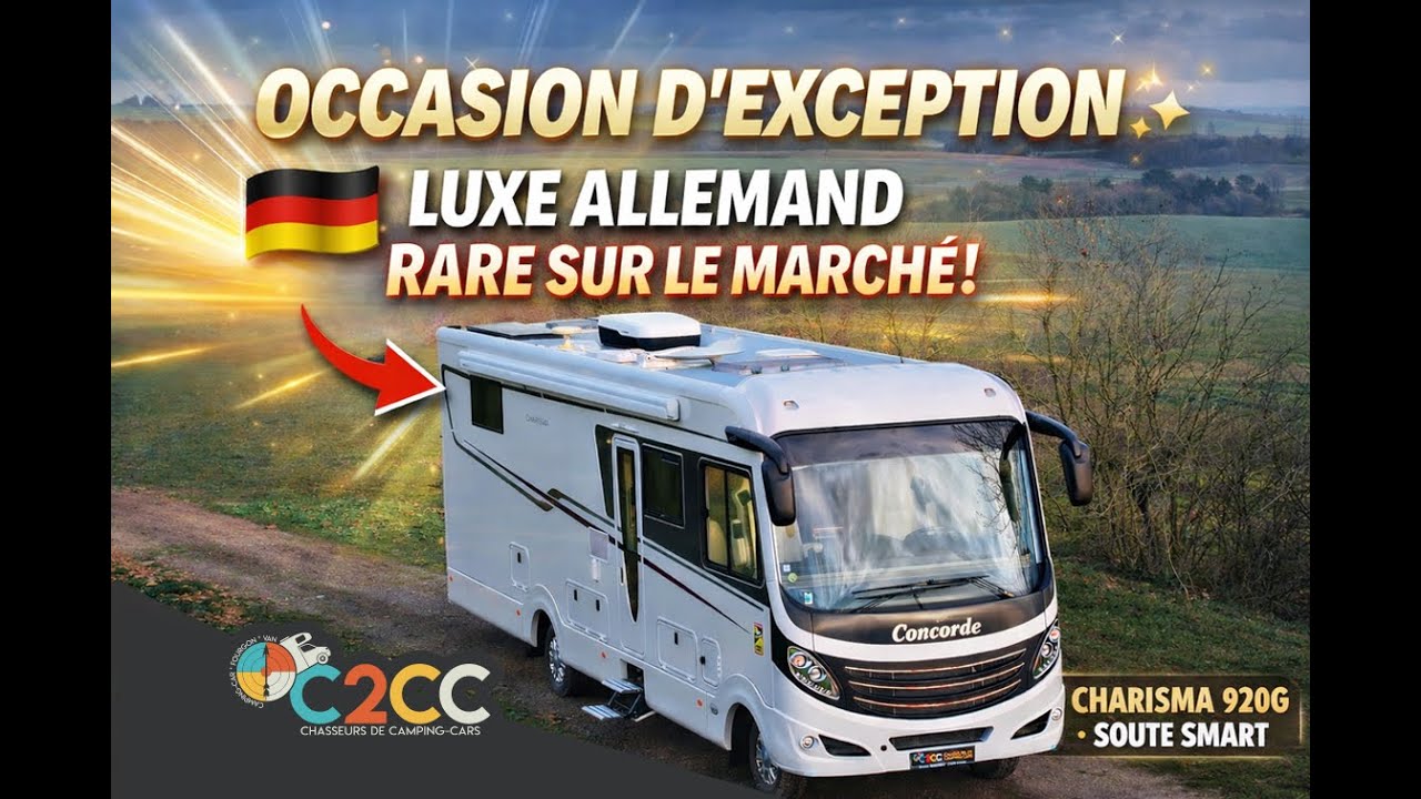 Présentation Camping-car Concorde Charisma 920g 2018 _ Soute Garage Smart _ 284900€ _ DISPO !