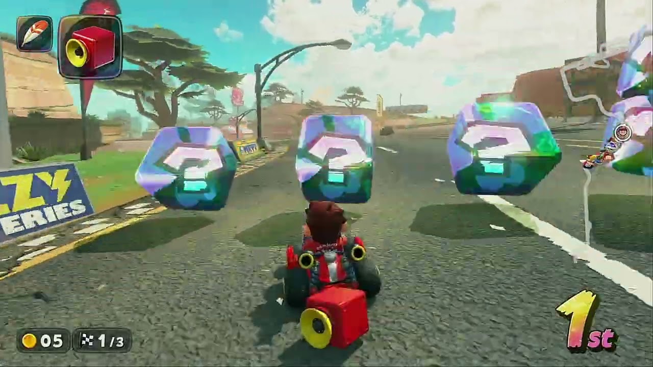 Mario Kart World gameplay#1 Mario at the mushroom Cup grandprix  150 cc