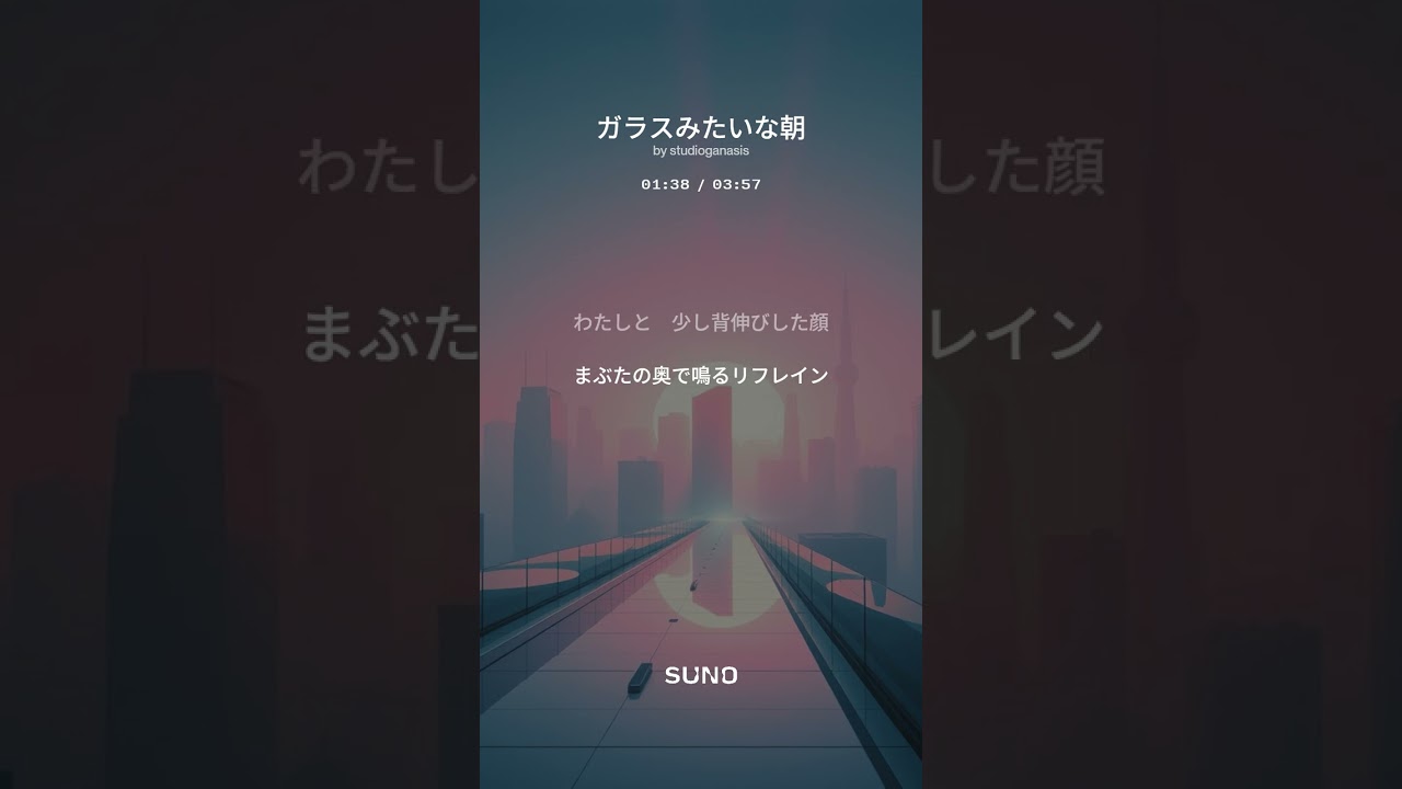 ガラスみたいな朝
