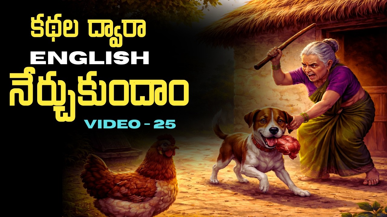 Learn English through Stories in Telugu 25 | కథల ద్వారా ఇంగ్లీష్ | సాయి స్పోకెన్ ఇంగ్లీష్.