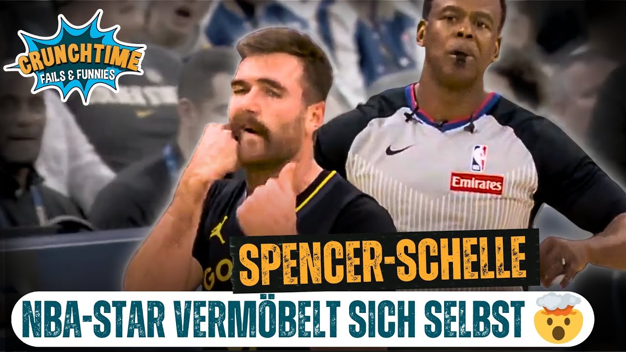 Was zum Warrior? Pat Spencer verm&ouml;belt sich selbst 😂 | Crunchtime NBA Fails & Funnies