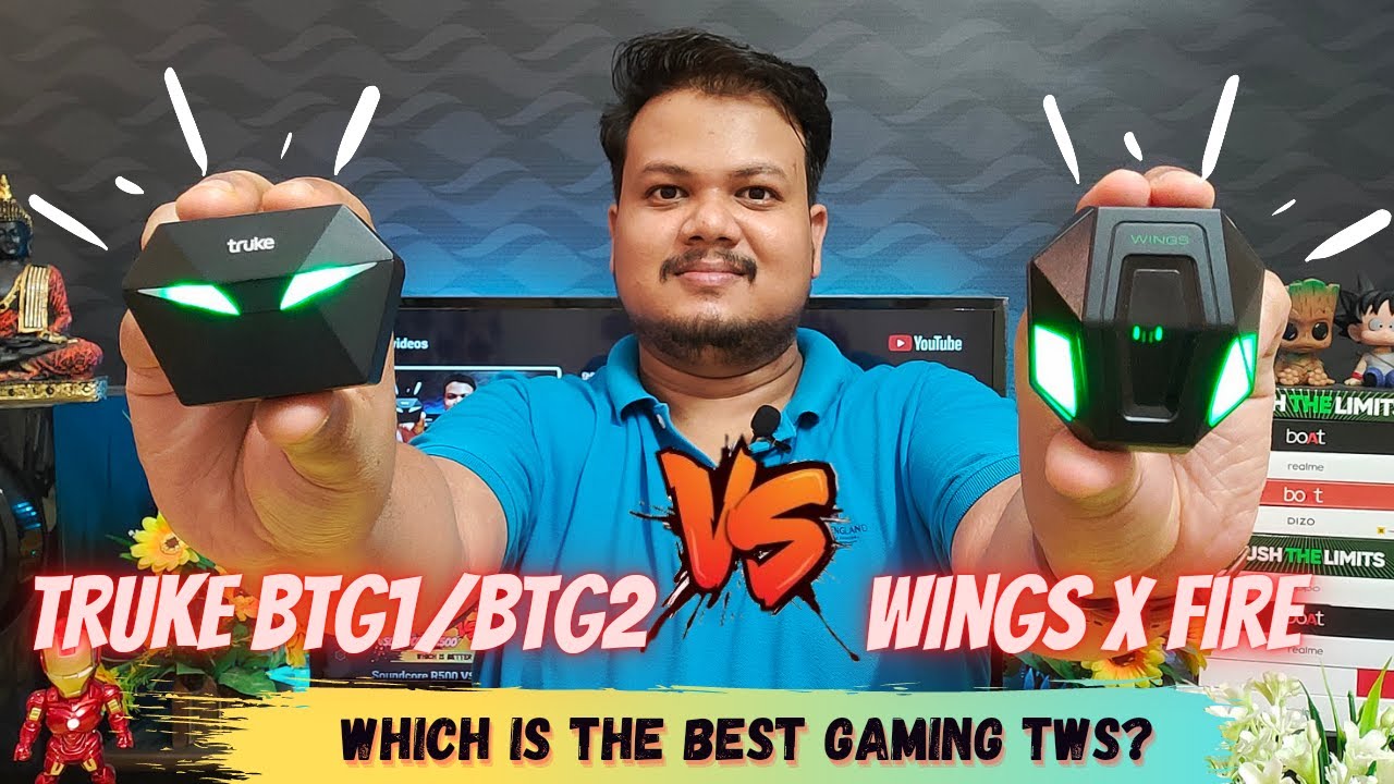 Truke BTG1 VS Wings X Fire_Detailed Comparison_With Music, Call & Latency Test ⚡ Best TWS for BGMI 🎮