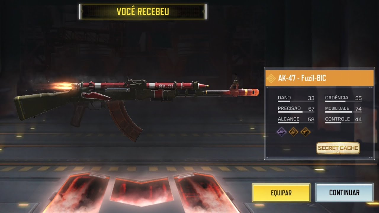 JÁ PEGUEI A AK-47 - FUZIL-BIC MUITO FÁCIL!!! #codmobile