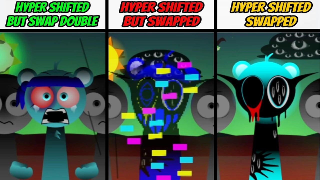 SPRUNKI HYPER SHIFTED PHASE 4 VS BUT SWAP VS SWAPPED VS BUT SWAPPED