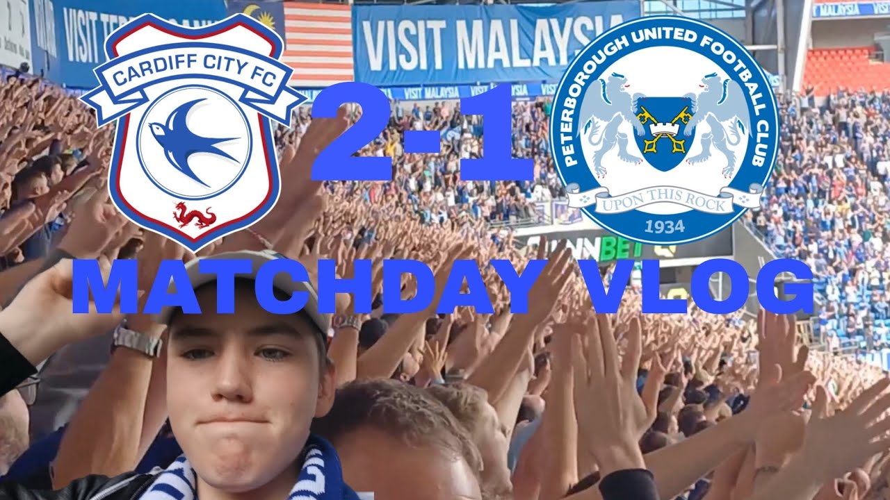 Screamers, Limbs & Scenes As Cardiff Win Opening Game! Cardiff City 2-1 Peterborough Matchday Vlog!