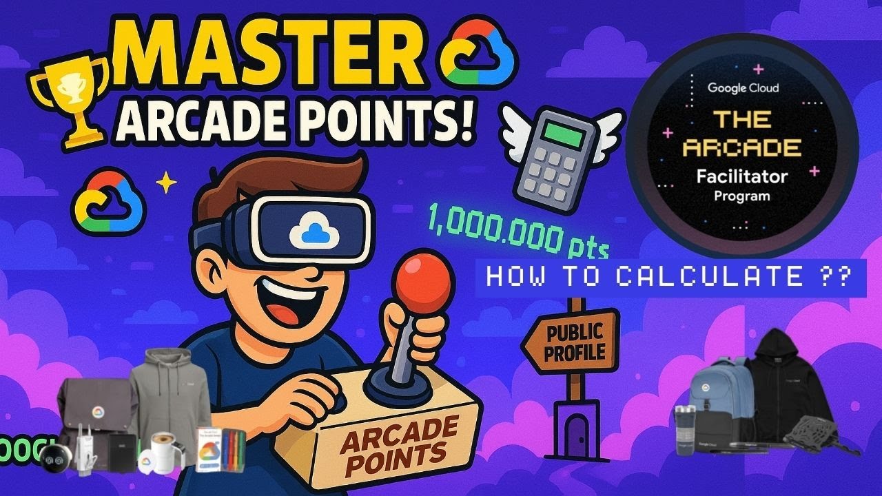 Mastering Google Cloud Skills Boost: Calculate Arcade Points & View Public Profiles | #arcade