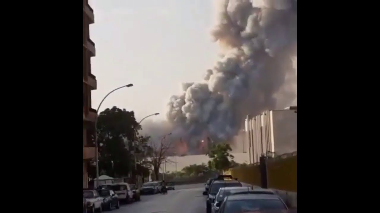 Beirut explosion from different angles - So insane