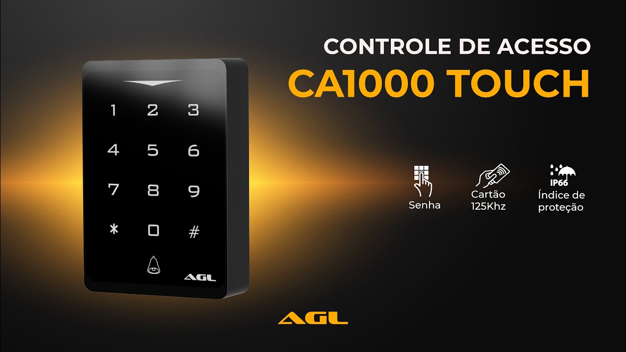 Controle de Acesso CA1000 Touch AGL