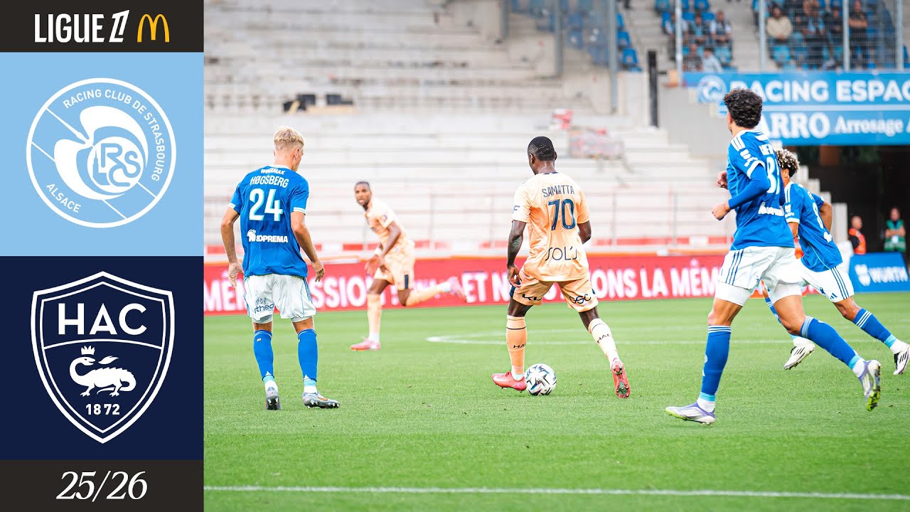 ⚽️ Résumé : RC Strasbourg - HAC (1-0) I J4 - L1 McDonald's 2025-2026
