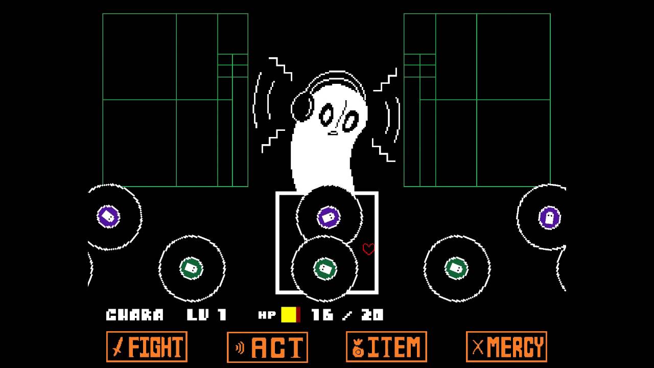 DETERMINATION Napstablook戦(Undertale fangame)