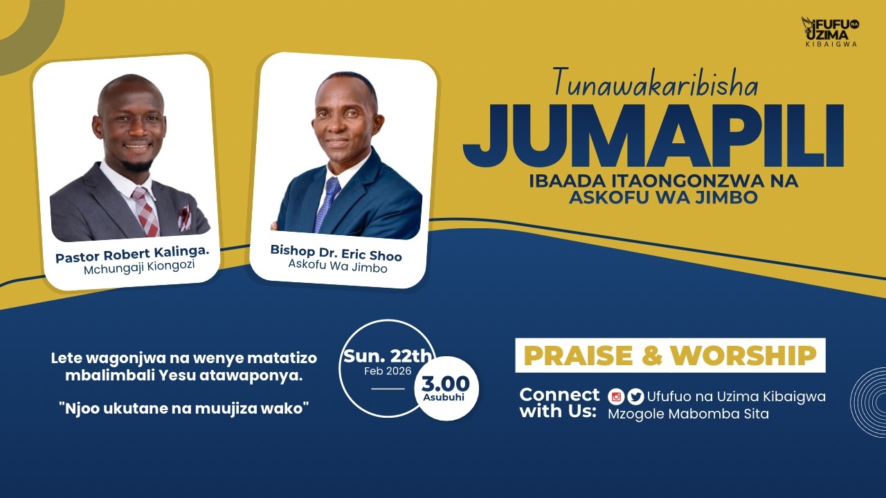 MTU WA VITA NA WAKATI WAKE | BISHOP DR. ERIC SHOO | IJUMAPILI - 22/02/2026